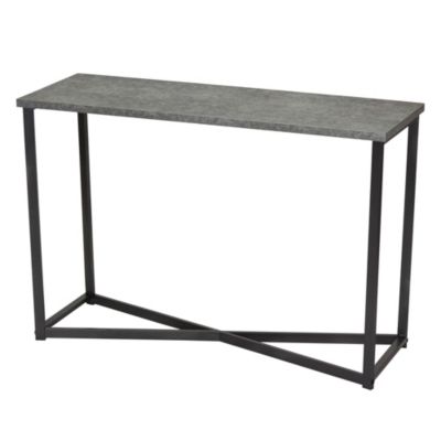 Household Essentials - Slate Faux Concrete Sofa Table