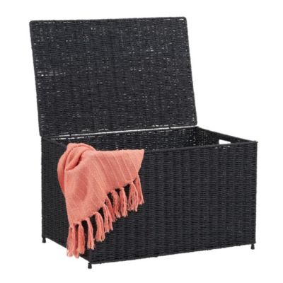 Household Essentials - Large Wicker Storage Chest