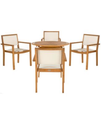 Safavieh - Chante 5Pc Outdoor Dining Set, Quick Ship