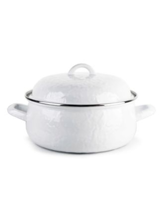 Solid White Enamelware Collection 4 Quart Dutch Oven image