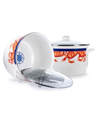 Crab House Enamelware Collection 18 Quart Stock Pot image