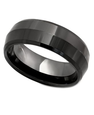 Macy's - Men's Black Ceramic Ring