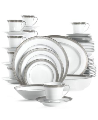 Crestwood Platinum 50 Pc. Dinnerware Set, Service for 8 image