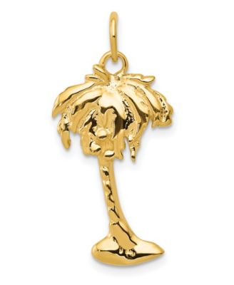 Macy's - Palm Tree Charm in 14k Yellow Gold
