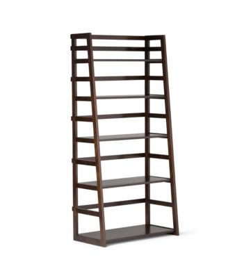 Simpli Home - Acadian Ladder Bookcase, Quick Ship