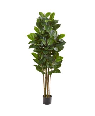 Nearly Natural - 58" Rubber Leaf Artificial Tree