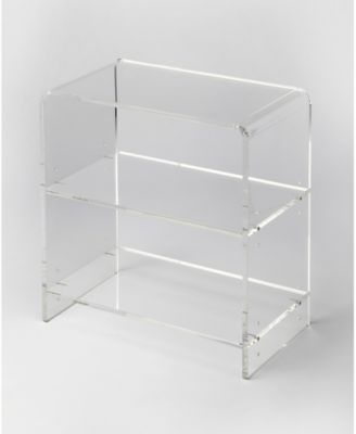 Butler - Crystal Acrylic Bookcase, Quick Ship