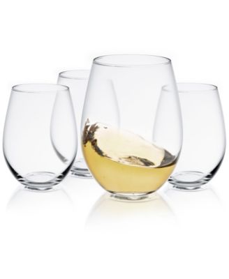 JoyJolt Spirits Stemless Wine Glass Set of 4 image