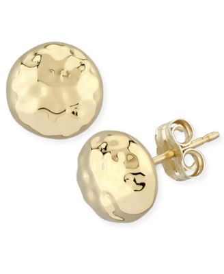 Macy's - Hammered Ball Stud Earrings Set in 14k Gold (8mm)