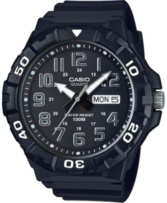 Casio - Men's Black Resin Strap Watch 50mm