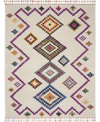 CLOSEOUT! Mecca MEC01 Ivory 7'10" x 10'6" Area Rug image