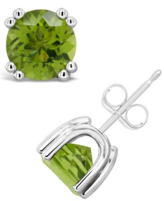 Macy's - Gemstone (7mm) Stud Earrings in Sterling Silver