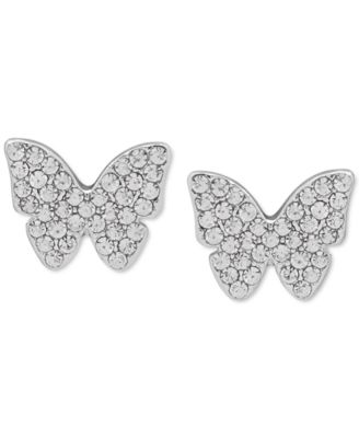 DKNY - Pav&eacute; Butterfly Stud Earrings