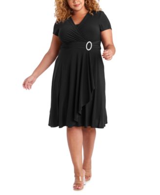 R & M Richards - Plus Size Cascade Dress