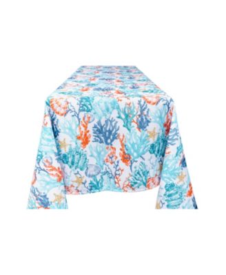 Lintex - Coralee Indoor Outdoor 100% Polyester Tablecloth 70" Round Umbrella