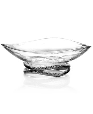 Nambe Braid 11" Glass Centerpiece Bowl image