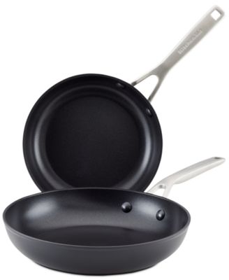 KitchenAid - 2-Pc. Hard-Anodized Induction Nonstick Frying Pan Set