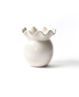 Signature White Ruffle Vase image