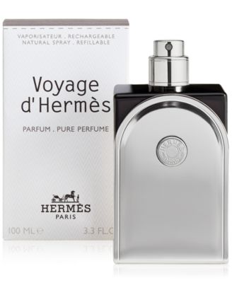 HERMÈS - Voyage d'Herm&egrave;s Pure Perfume, Parfum Refillable Spray, 3.3 oz.