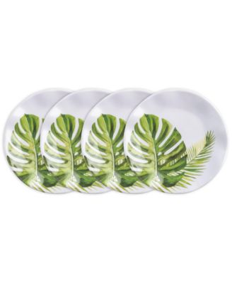Melamine Palm 5.5" Canape Plates, Set of 4 image