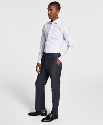 Michael Kors - Men's Classic-Fit Wool-Blend Stretch Solid Suit Pants