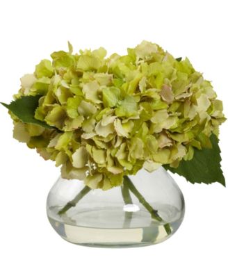 Nearly Natural - Blooming Hydrangea w/Vase