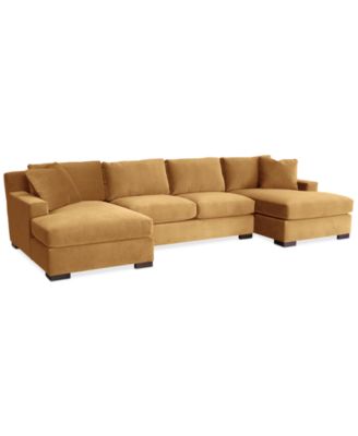 CLOSEOUT! Marristin 146" 3-Pc. Fabric Double Chaise Sectional, Created for Macy's image
