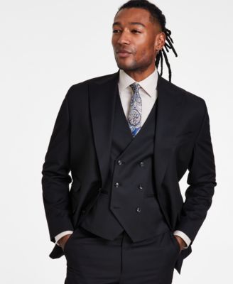 Tayion Collection - Men's Classic Fit Solid Dinner Jacket