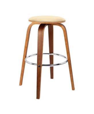 Armen Living - Harbor 26" Swivel Backless Counter Stool, Quick Ship