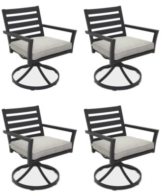 Astaire Outdoor 4-pc Swivel Chair Bundle Set, Created for Macy's image