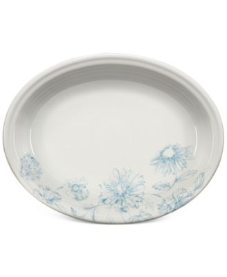 Botanical Floral Oval Platter image