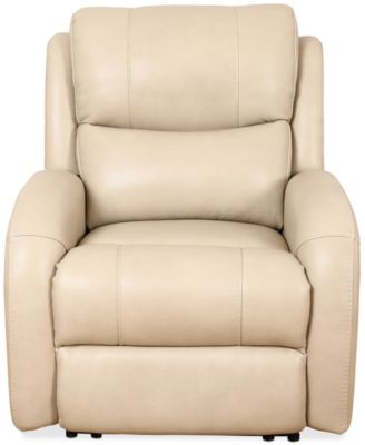 Macy's - Kellet 33" Leather Power Recliner