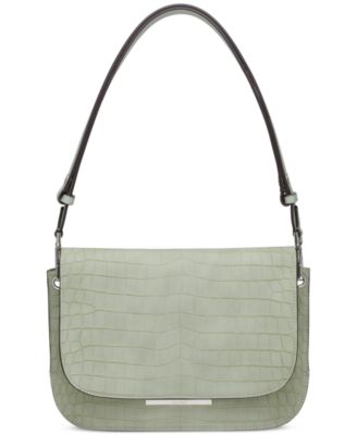 Calvin Klein - Comet Medium Croc Embossed Shoulder Bag