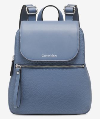 Calvin Klein - Garnet Faux Leather Small Backpack