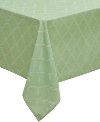 IZOD - Harbor Trellis Water-Resistant Indoor and Outdoor Tablecloth, 70" Round
