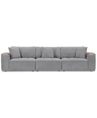 Furniture - Nycolle 3-Pc. Fabric Sectional Sofa