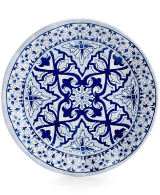 Talavera Azul Collection Melamine 8" Salad Plate, Set of 4 image