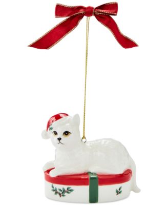 Spode - Christmas Tree Gift Box Kitten Ornament