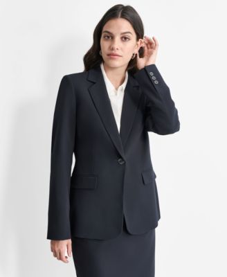 DKNY - Women's Single-Button-Front Long-Sleeve Jacket