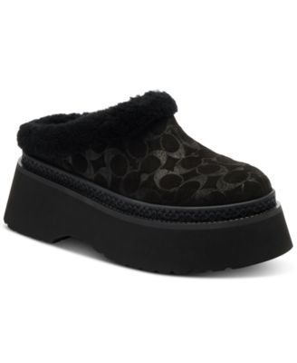 COACH - Women's Cecelia Signature Shearling Clogs