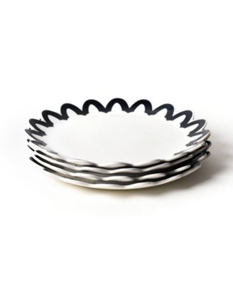 Arabesque Trim Scallop Edge Platters 4-Pc. Set, Service For 4 image