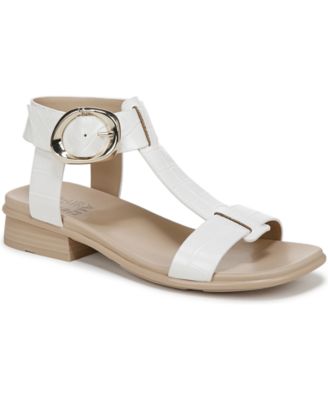 Naturalizer - Brandy T-Strap Stacked Low Block Heel Sandals