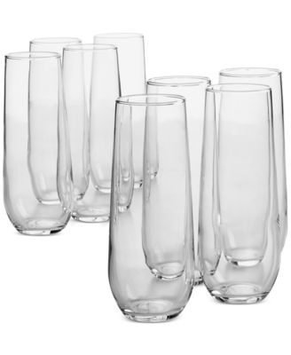 Stemless Champagne Glasses, Set of 8, Exclusively at Macy's image