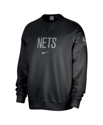 Nike - Men's Black Brooklyn Nets Courtside Standard Issue Performance Pullover Sweatshirt