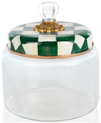 MacKenzie-Childs - Emerald Check Medium Kitchen Canister