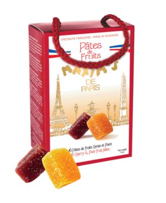 Maxim's De Paris - Gift Box Fruit Jellies, Cherry and Pear, 16 Pieces