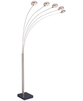 Lite Source - 5 Multi-Lite Bronzed Metal Arch Floor Lamp