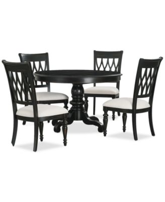 Macy's - Daria 5 Pc. Dining Set (Round Table & 4 Side Chairs)