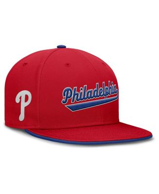 Nike - Men's  Red Philadelphia Phillies True Performance Fitted Hat