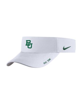 Nike - Men's White Baylor Bears On-Field Softball Authentic Ace Performance Adjustable Visor